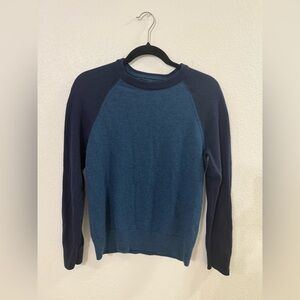 Banana Republic Men’s Two-Tone Blue Crewneck Sweater